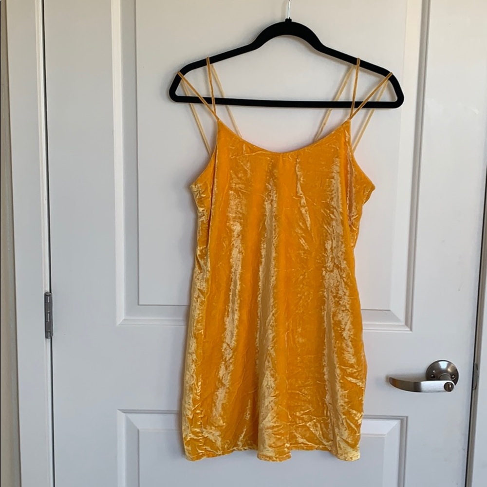 Crushed Velvet Mini Dress